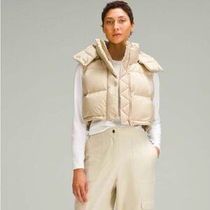 Wunder puffe super cropped vest